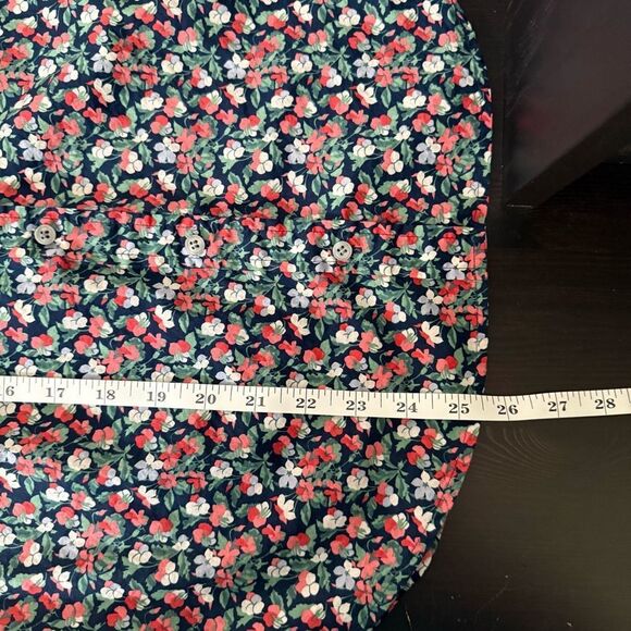 J Crew Liberty Fabric Shirt Blouse Women Sz 2 Floral Long Sleeve Button Up Artsy - Picture 10 of 10